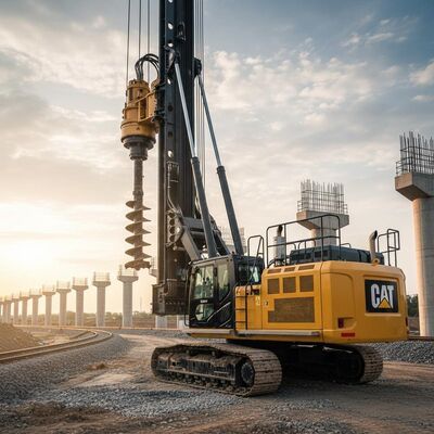 محطة حفر دائرية KR300C الثقيلة مع 54m أعمق حفر أقصى 320kN.m عزم الدوران و 2500mm قطر الحفر