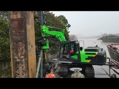 جهاز حفر دوار صغير جهاز حفر آبار مياه محمول Tysim Kr50 مع حفارة 7-20t