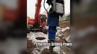 Tysim الهيدروليكية الأرض اوجير 500mm الطين الصخر الزيتي الحفر