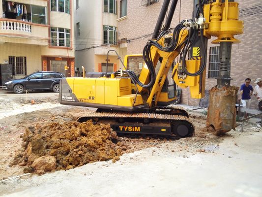 Kr80A جهاز دق خوازيق دوار صغير لبناء حفر هيدروليكي 1000 مم