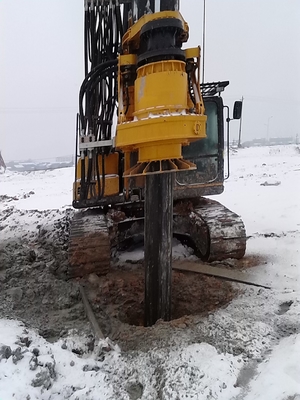 KR125A الروتاري الحفر جهاز كومة آلة البنية التحتية كومة معدات القيادة 37m