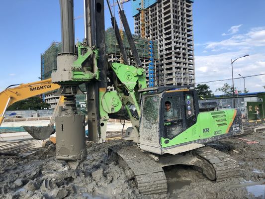 KR125 جهاز حفر خوازيق دوارة منخفض الضوضاء لعمق 37 مترًا