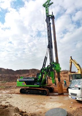 TYSIM KR150C الروتاري Borehole Pile Rig Foundation معدات حفر البناء عزم الدوران 150kN.m كحد أقصى.