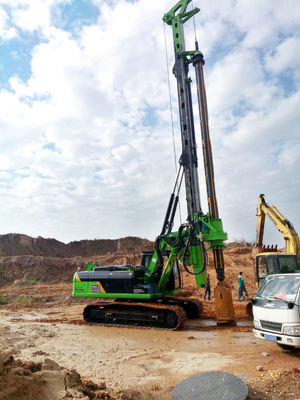 TYSIM KR150C الروتاري Borehole Pile Rig Foundation معدات حفر البناء عزم الدوران 150kN.m كحد أقصى.