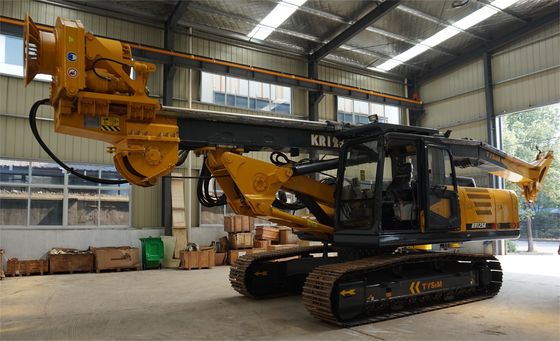 حفارة ركائز هيدروليكية بسرعة عمل 5-26 دورة في الدقيقة، وضغط تجريبي 3.9 ميجا باسكال، وأقصى عمق للركيزة 20 مم لمهام الركائز الشاقة.